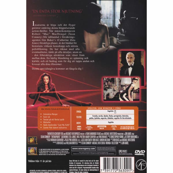Entrapment Special Edition DVD (Begagnad)
