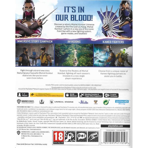 Mortal Kombat 1 Playstation 5 PS5