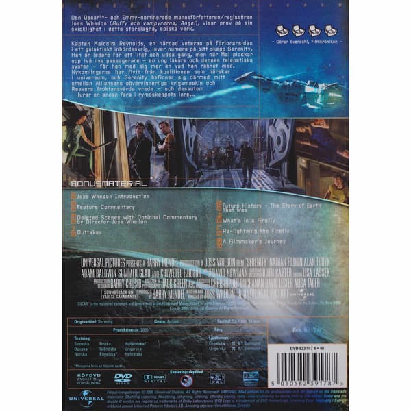 Serenity DVD (Brugt)