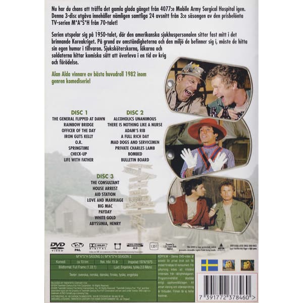 MASH Säsong 3 DVD (Begagnad)