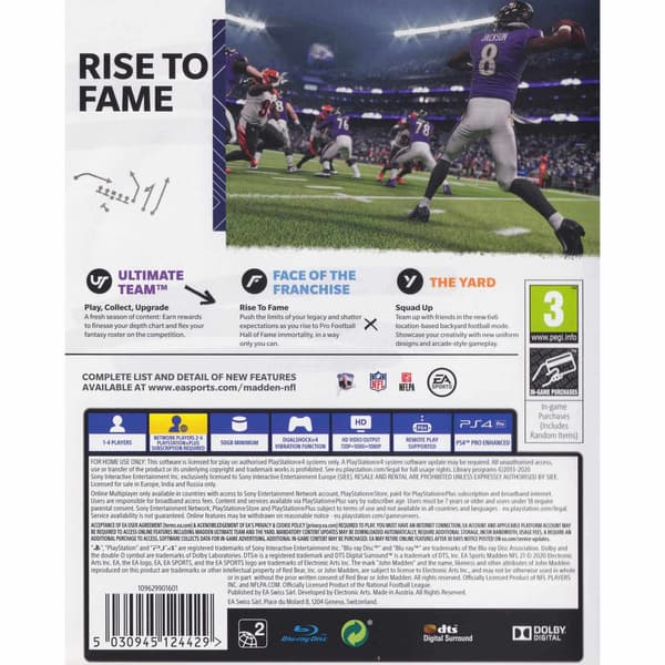Madden NFL 21 Playstation 4 PS4 (Brukt)