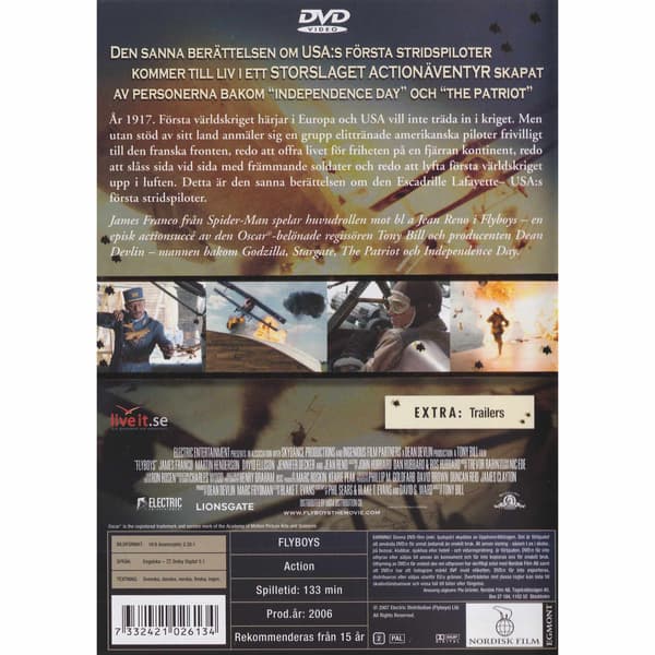 Flyboys DVD (Begagnad)