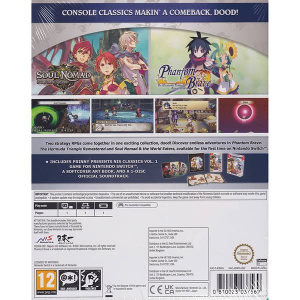 Prinny Presents NIS Classics Volume 1 Nintendo Switch