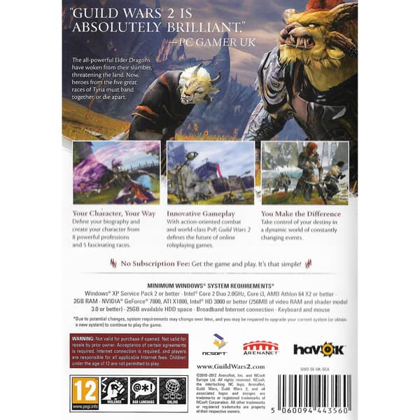 Guild Wars 2 PC DVD (Begagnad)