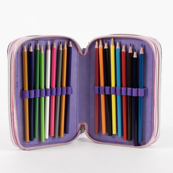 Hello Kitty Kuromi triple pencil case