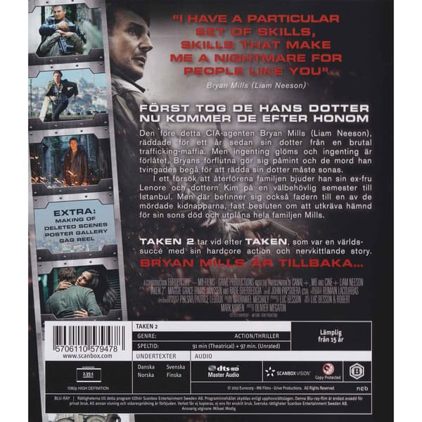 Taken 2 Blu-Ray (Begagnad)