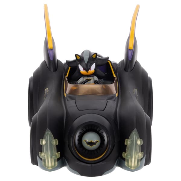 Sonic The Hedgehog Shadow Batman figure + Batmobile