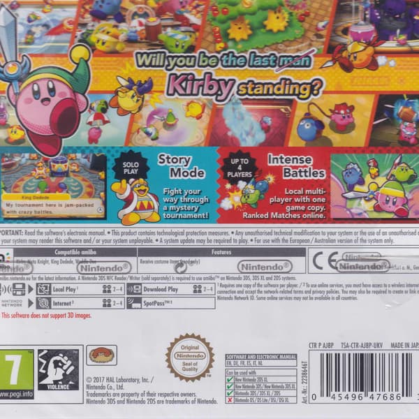 Kirby Battle Royale Nintendo 3DS