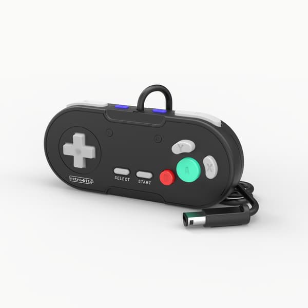 Retro-Bit LegacyGC Wired Controller Jet Black Nintendo Gamecube