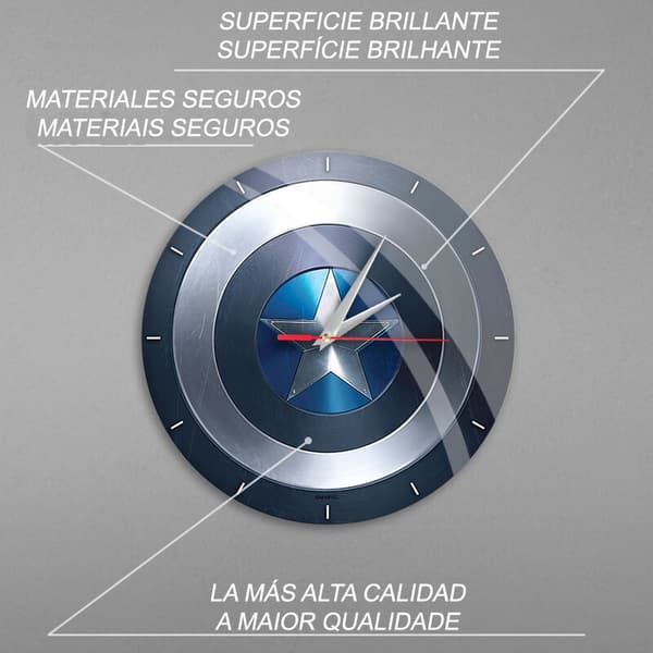 Marvel Captain America wall clock