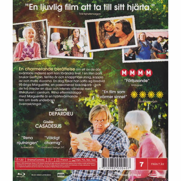 Mina eftermiddagar med Margueritte Blu-Ray (Begagnad)