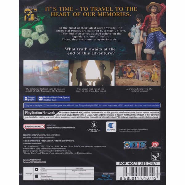 One Piece Odyssey Playstation 4 PS4 IMPORT