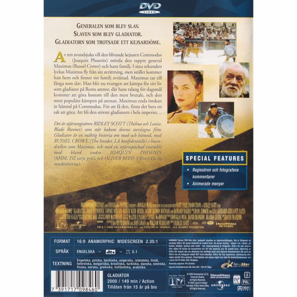 Gladiator DVD (Brugt)