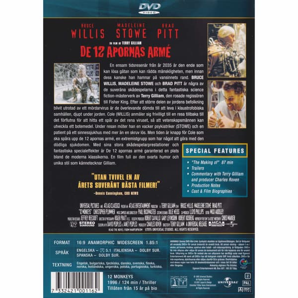 De 12 Apornas Arme DVD (Brukt)