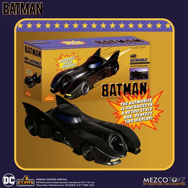 DC Comics Universe Batman 1989 Batmobile figure
