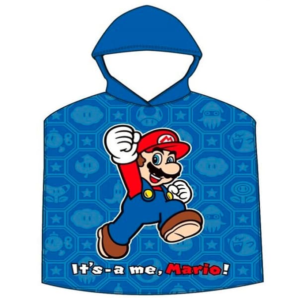 Super Mario Bros. Ponchohåndkle Bomull 55x110 cm
