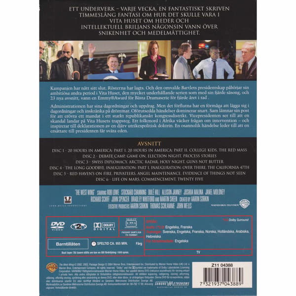 Vita Huset År 4 DVD (Brukt)
