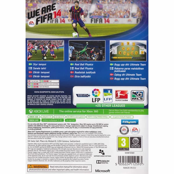 FIFA 14 Ultimate Edition Xbox 360 Nordic (Brukt)