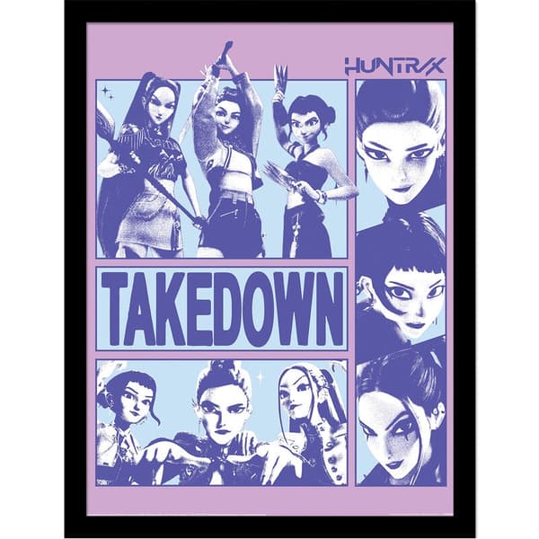 KPop Demon Hunters Takedown Framed print