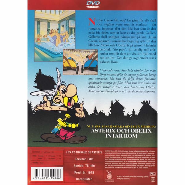 Asterix 12 stordåd DVD (Brukt)
