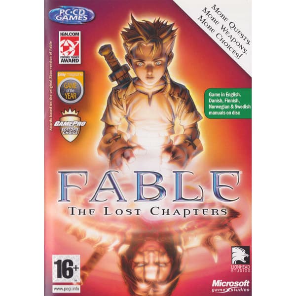 Fable The Lost Chapters PC CD Nordic (Brugt)
