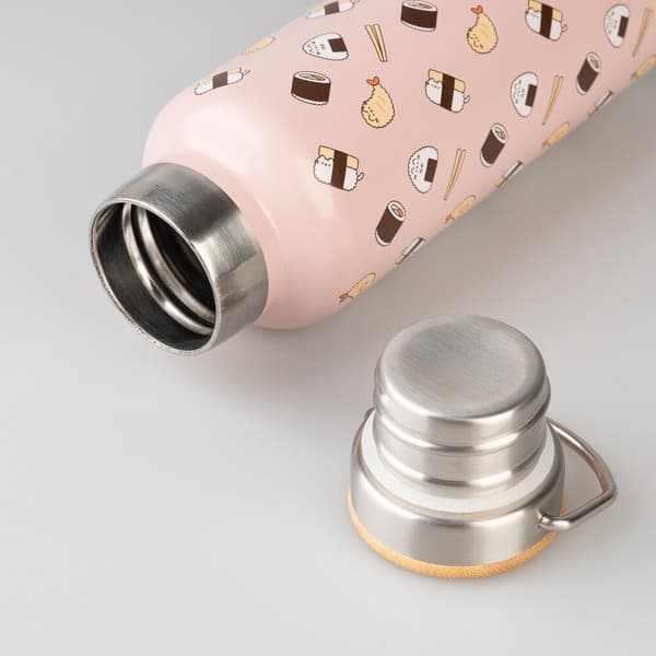 Pusheen Sushi Roll metallic bottle