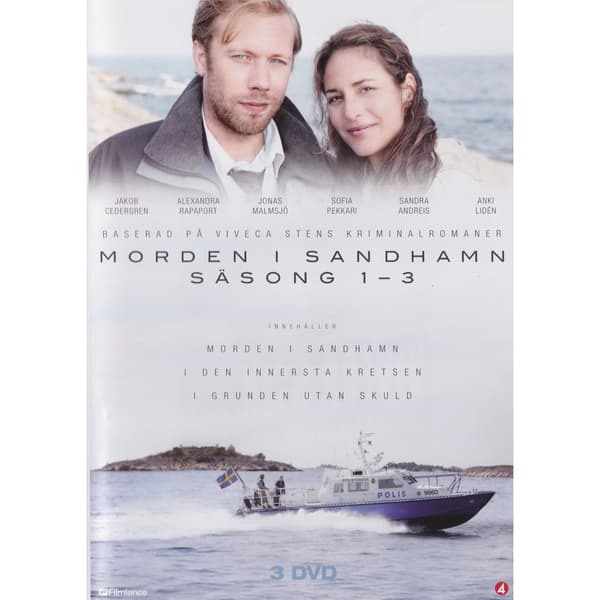 Morden i Sandhamn Säsong 1-3 DVD (Begagnad)