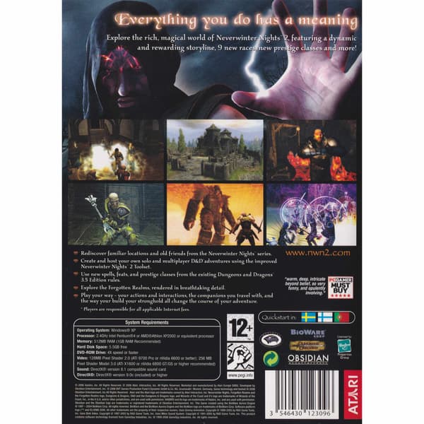 Neverwinter Nights 2 PC DVD (Begagnad)