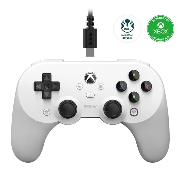 8BitDo Pro 2 Kablet Xbox-controller Hvid