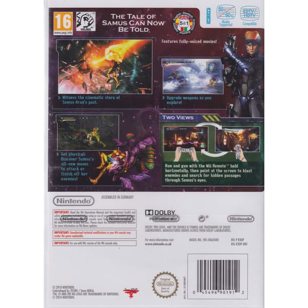 Metroid Other M Nintendo Wii
