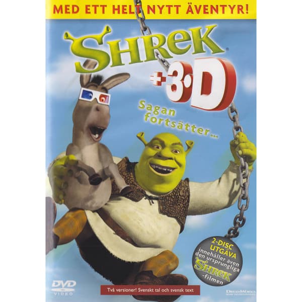 Shrek + 3D DVD (Brukt)