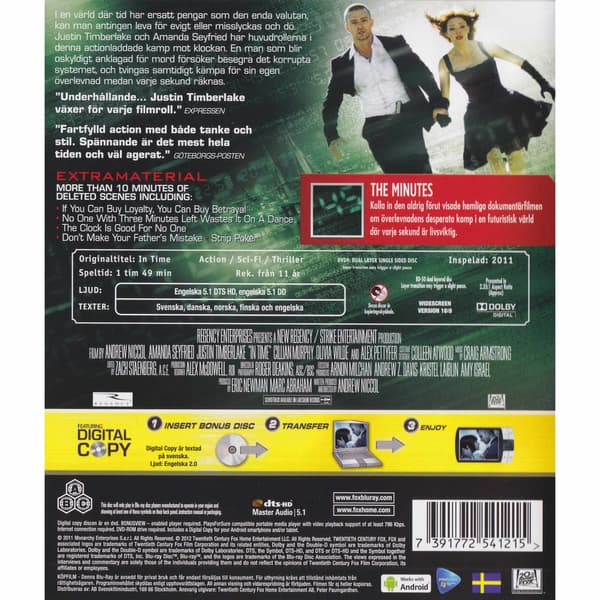 In Time Blu-Ray (Begagnad)