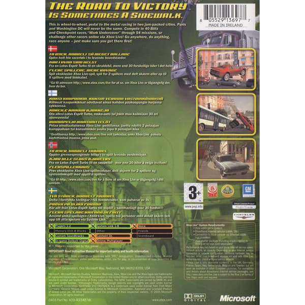 Midtown Madness 3 Xbox Nordic (Brukt)