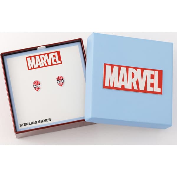 Marvel Spiderman sterling silver earrings