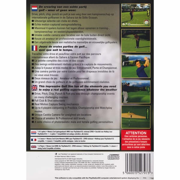 International Golf Pro Playstation 2 PS2 (Brukt)