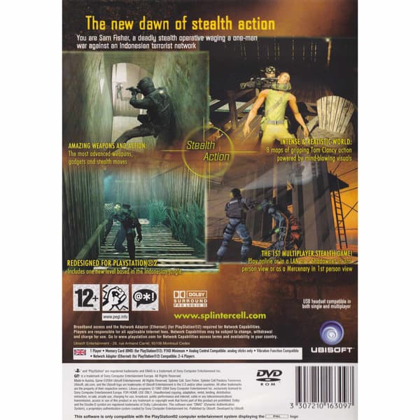 Tom Clancys Splinter Cell Pandora Tomorrow Playstation 2 PS2 (Brukt)