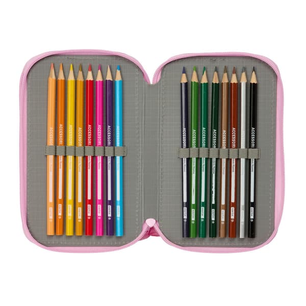Barbie Ballet triple pencil case 37pcs