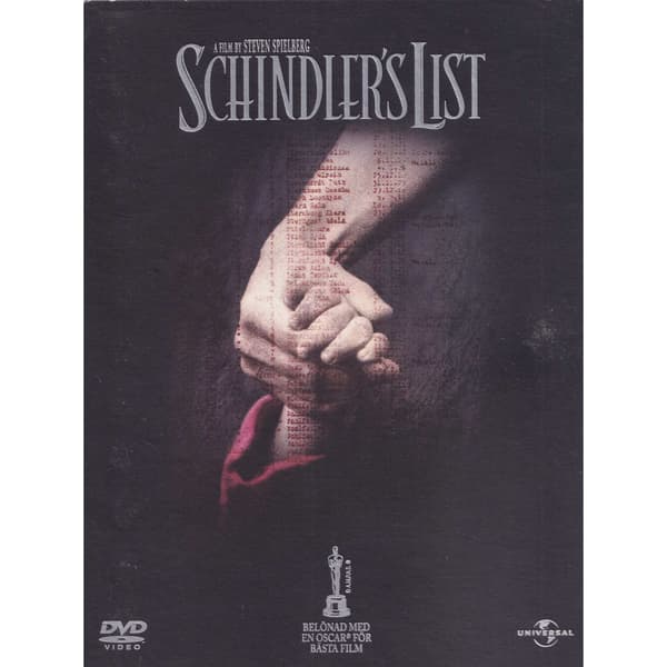 Schindlers List DVD (Brugt)