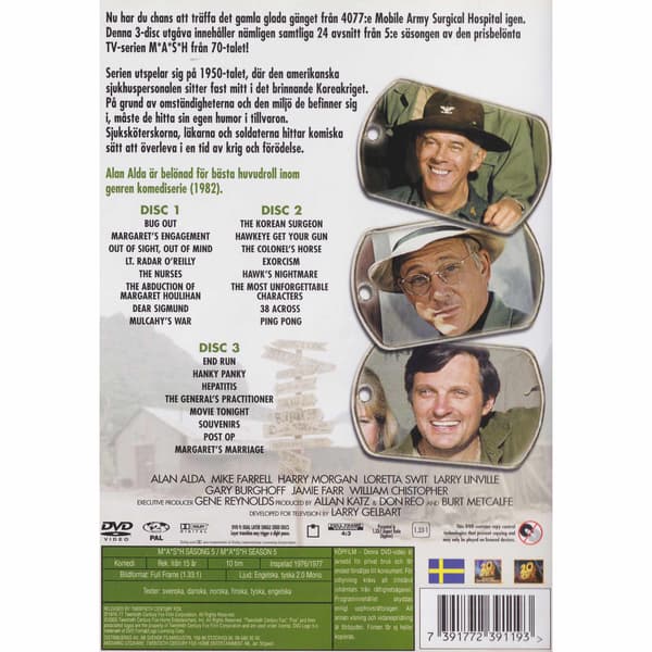MASH Säsong 5 DVD (Begagnad)