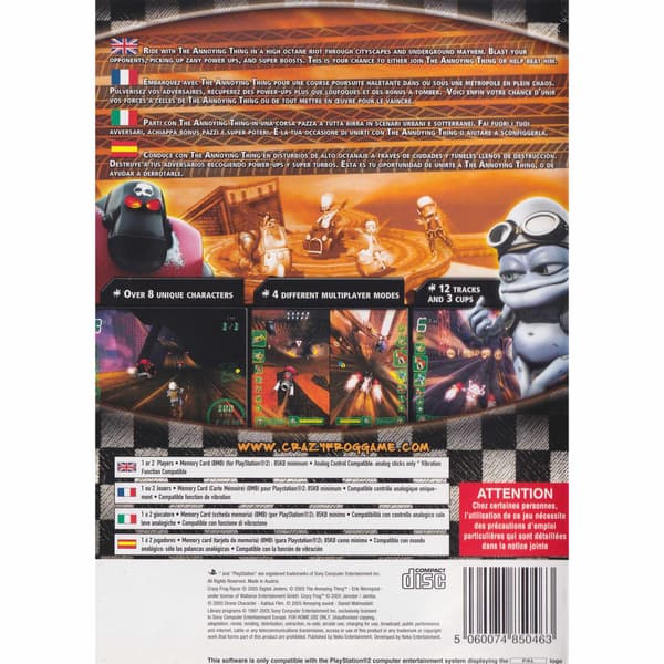 Crazy Frog Racer Playstation 2 PS2 (Brukt)
