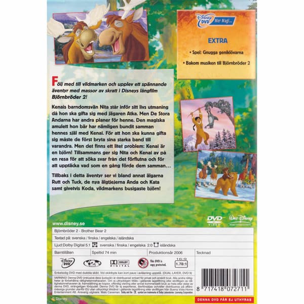 Björnbröder 2 DVD (Begagnad)