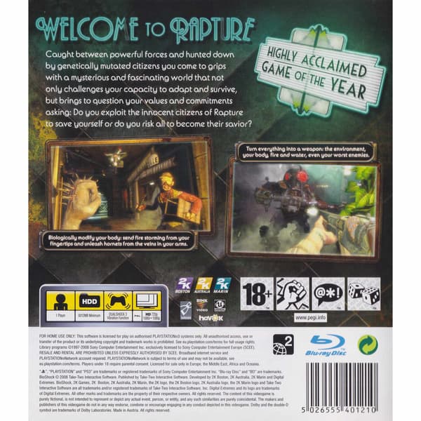 Bioshock Playstation 3 PS3 (Brukt)
