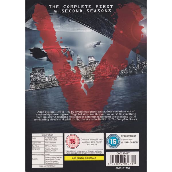 V The Complete First & Second Seasons DVD (Käytetty)