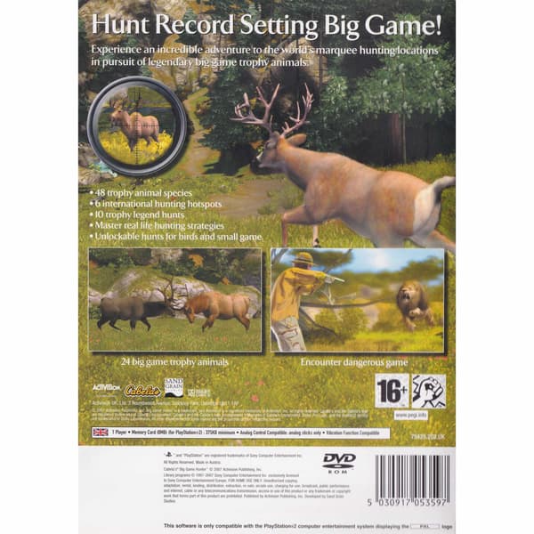 Cabelas Big Game Hunter Playstation 2 PS2 (Brukt)