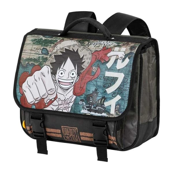 One Piece Map backpack schoolbag