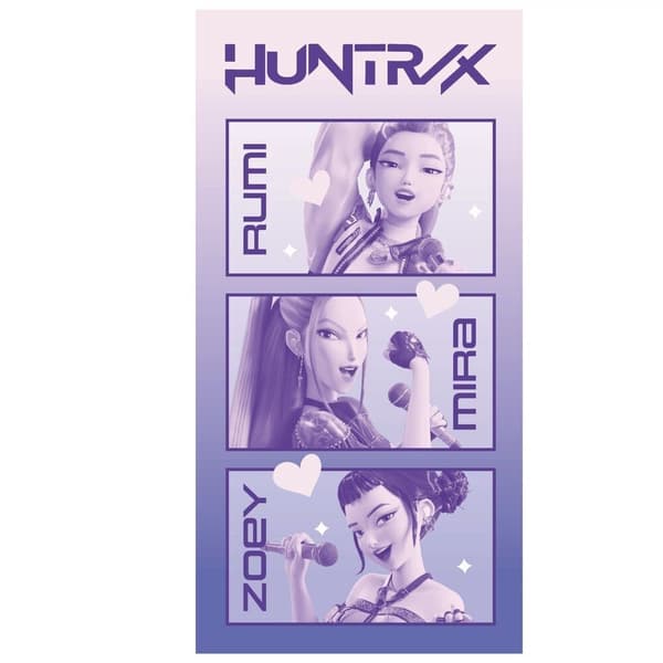 KPop Demon Hunters Huntrix microfibre towel