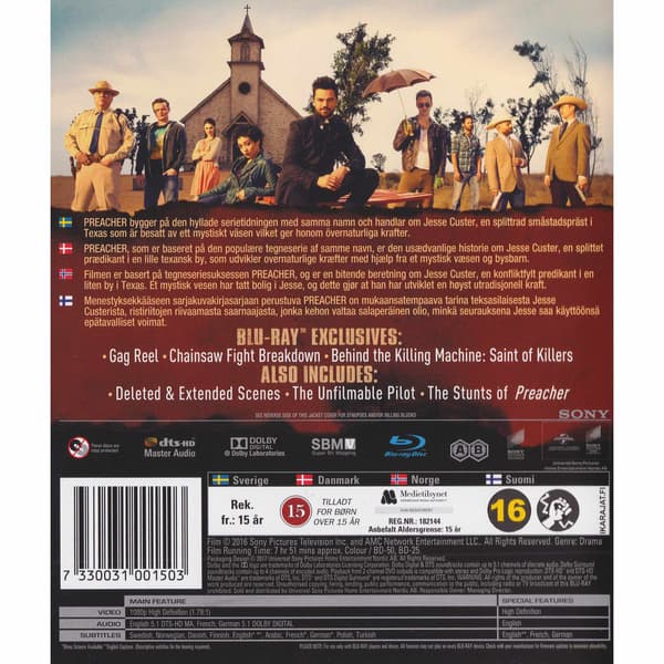 Preacher Season One Blu-Ray (Begagnad)