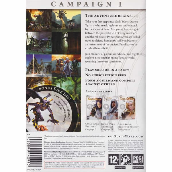 Guild Wars Prophecies Campaign I PC DVD (Begagnad)