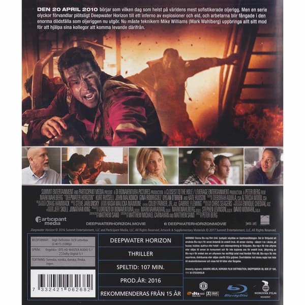 Deepwater Horizon Blu-Ray (Begagnad)