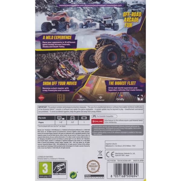 Monster Jam Showdown Day One Edition Nintendo Switch